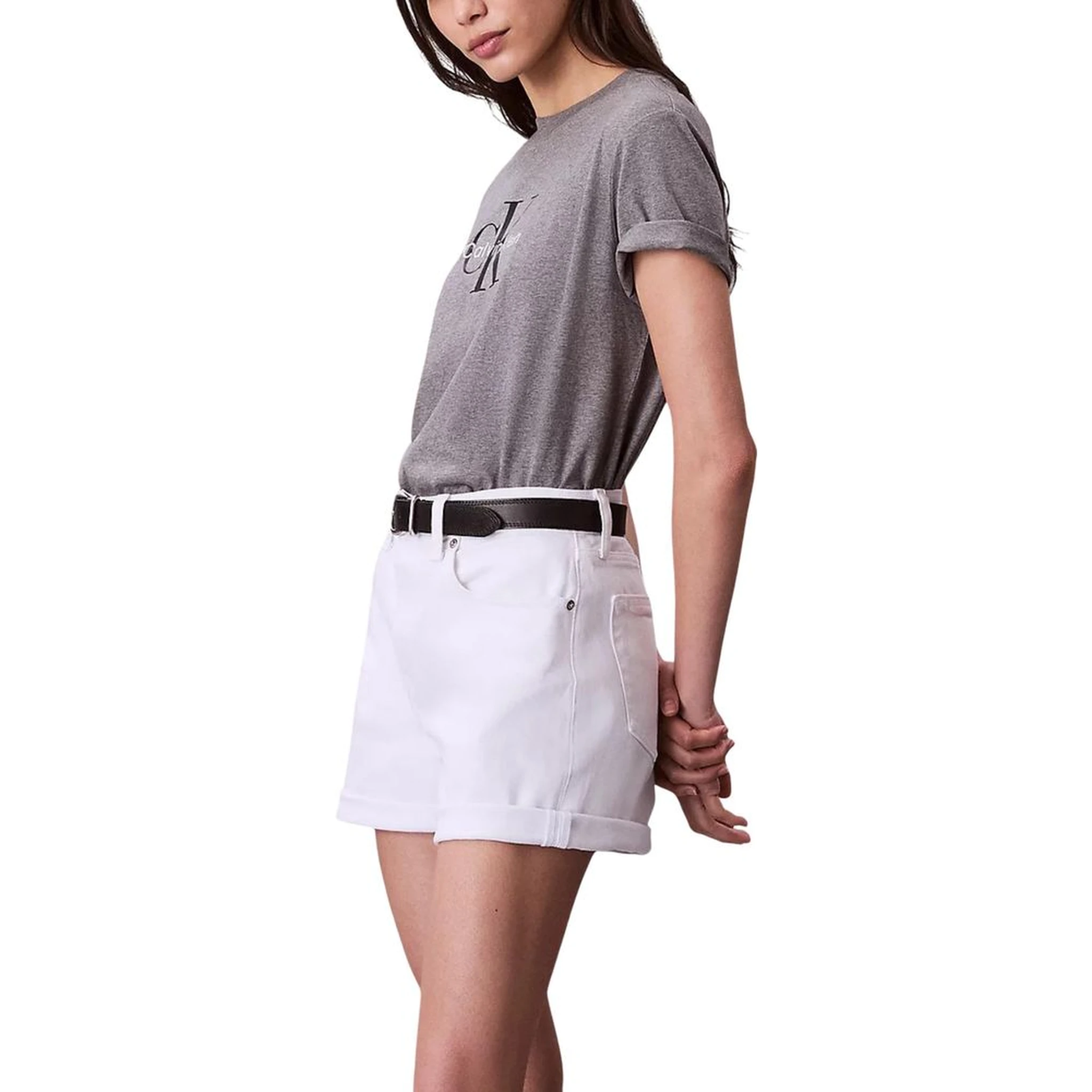 تيشيرت قطني رمادي