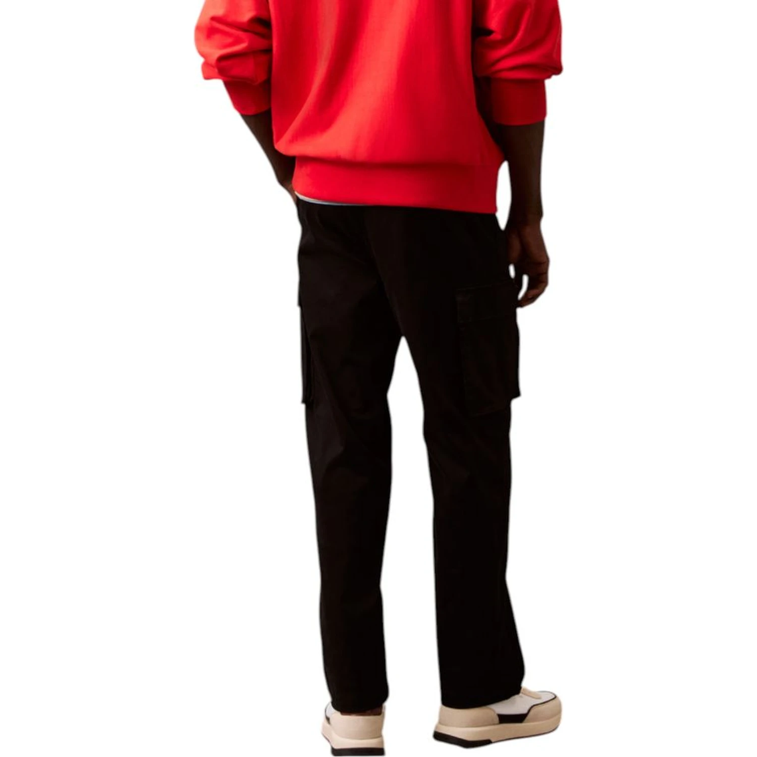 Black Cotton Cargo Pants