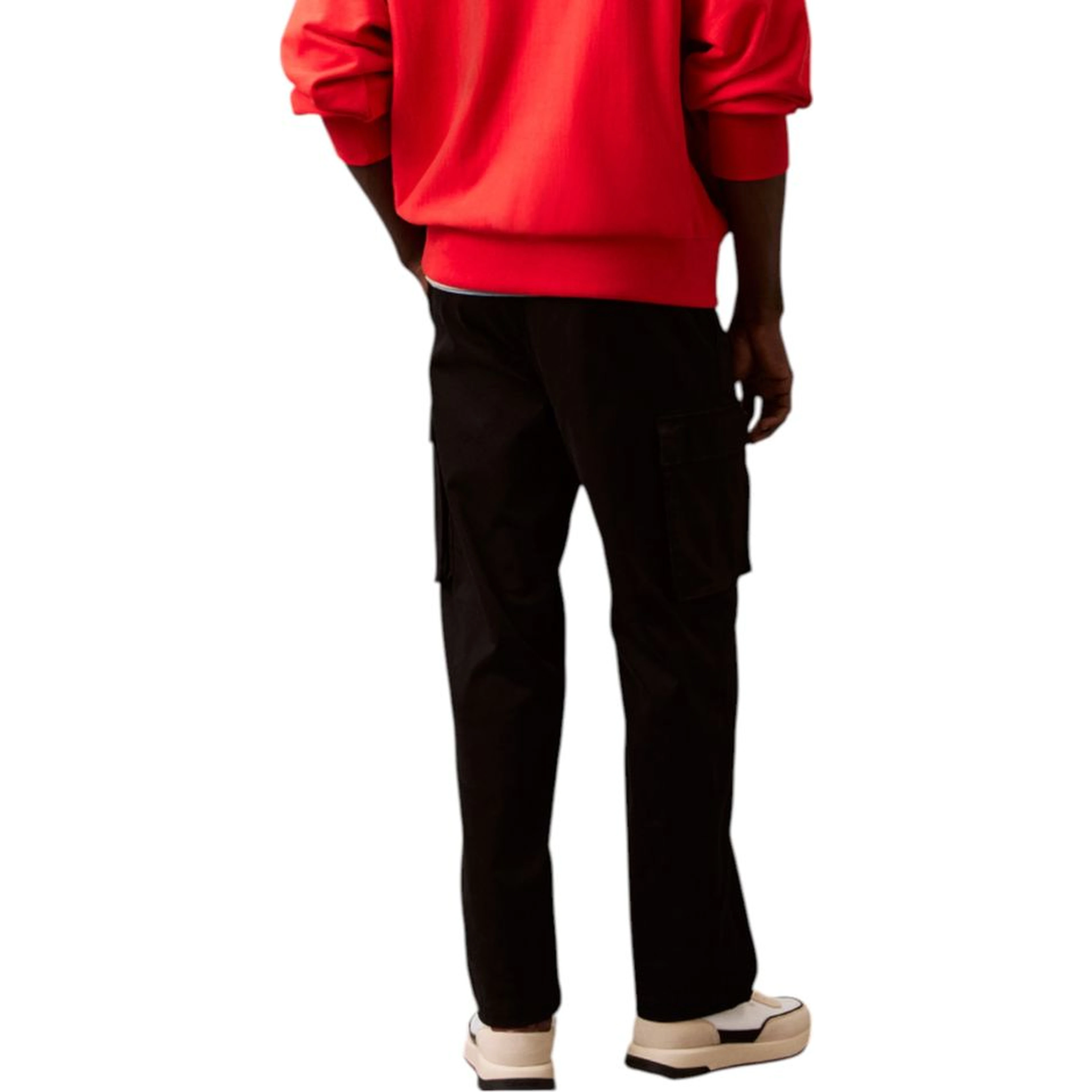 Black Cotton Cargo Pants