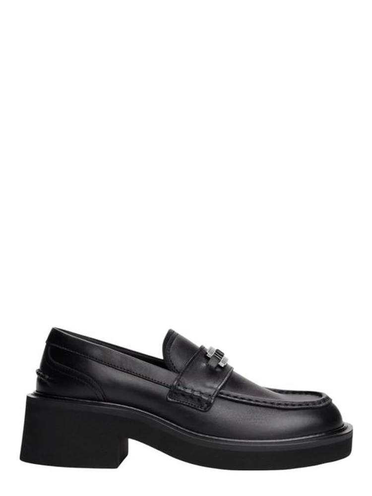 Black Leather Pumps