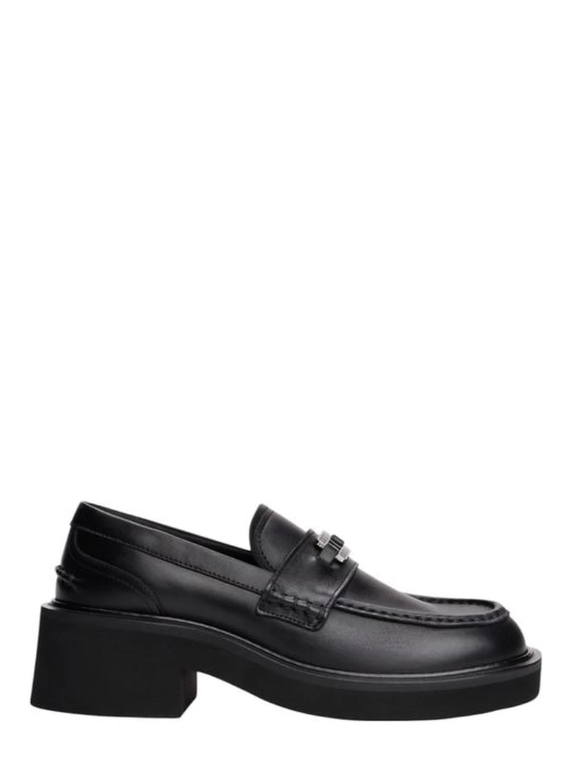 Black Leather Pumps