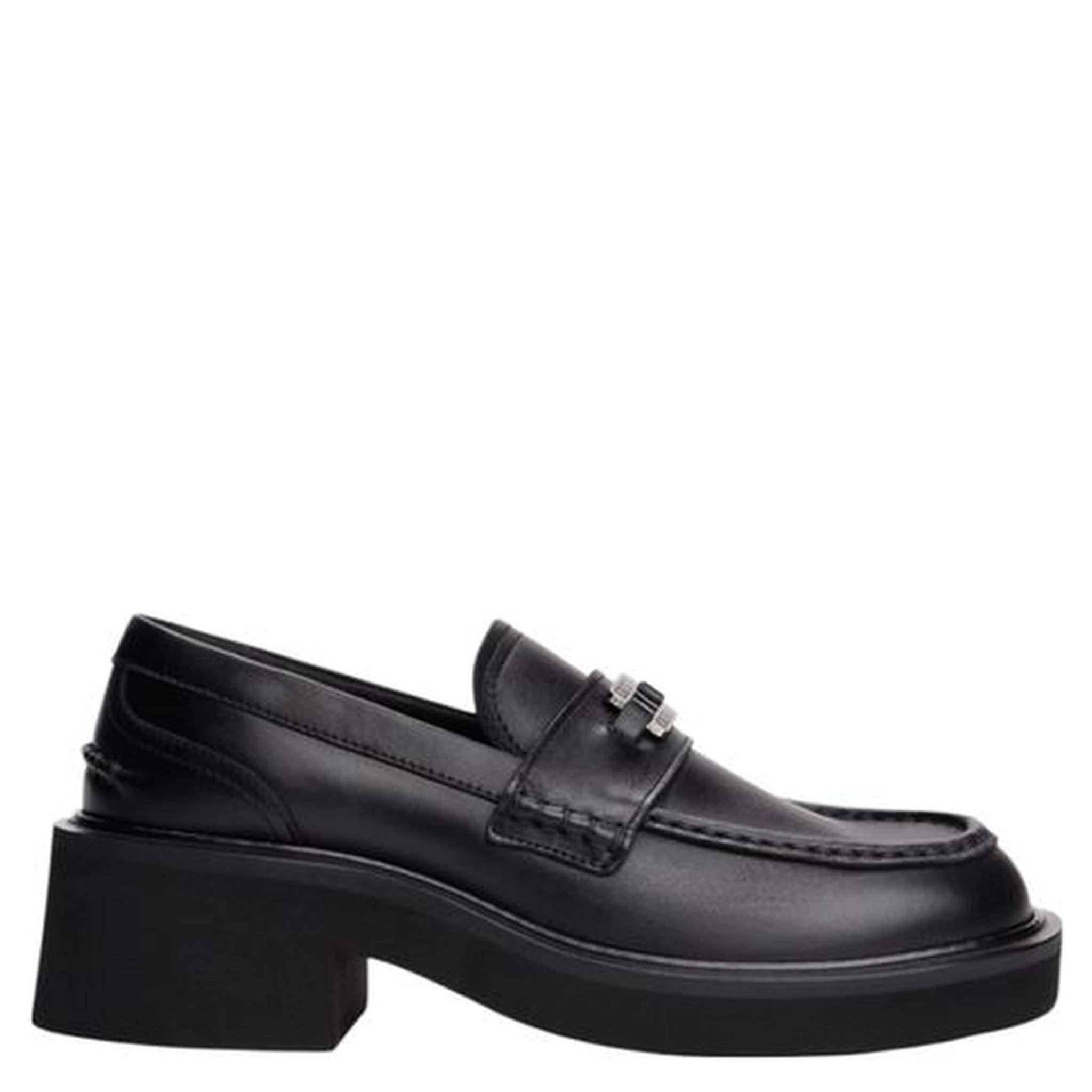 Black Leather Pumps