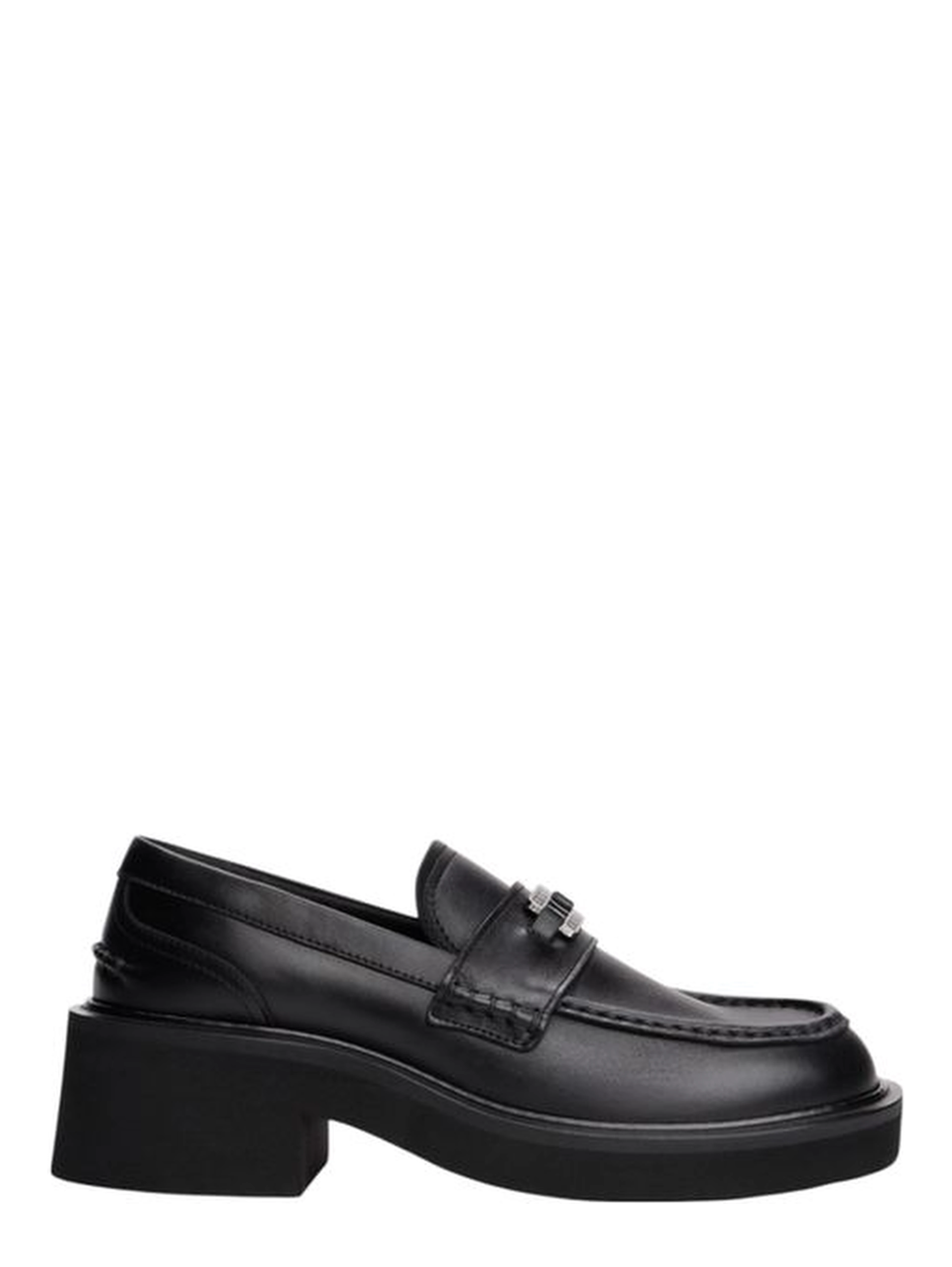 Black Leather Pumps