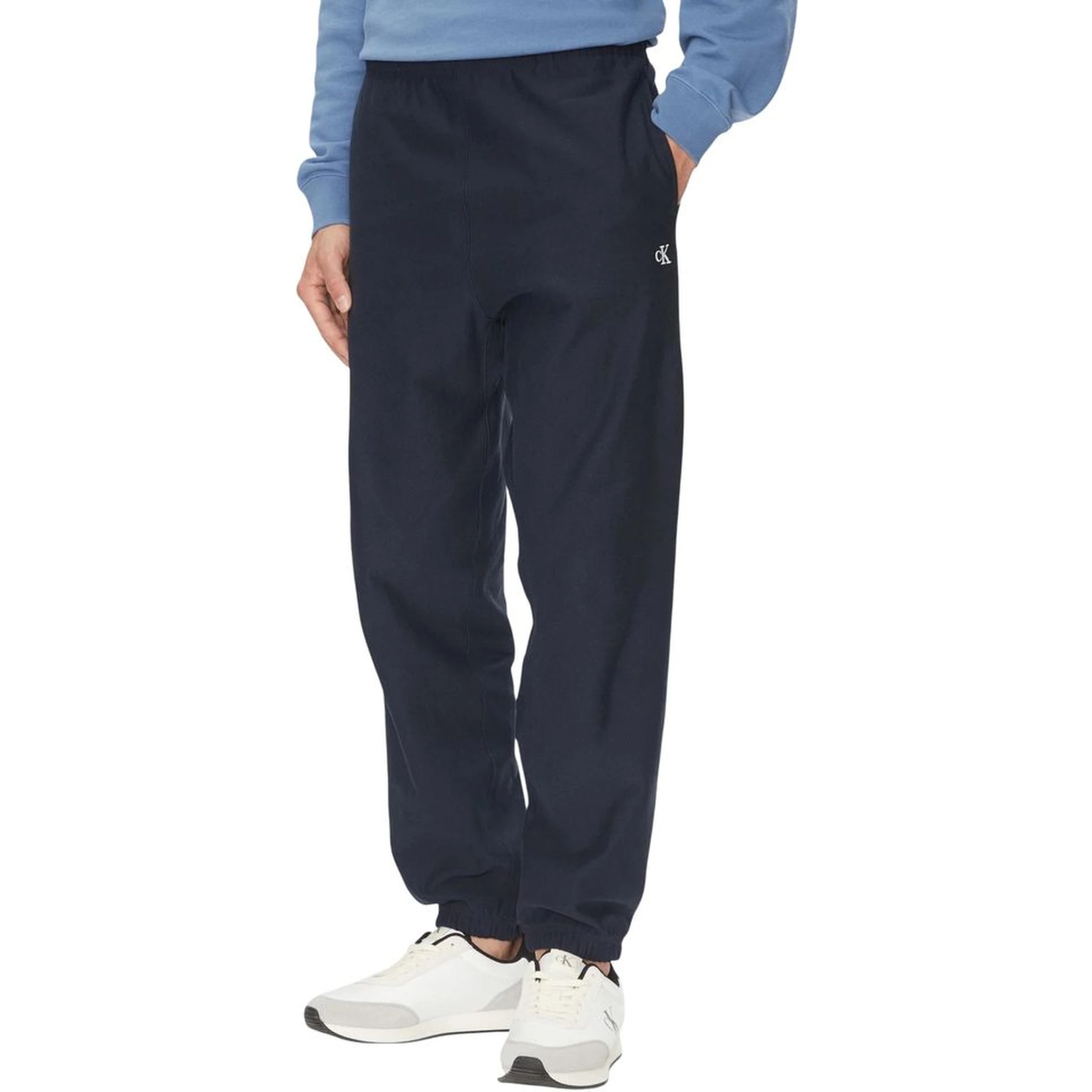 Blue Cotton Joggers (Workout Pants)