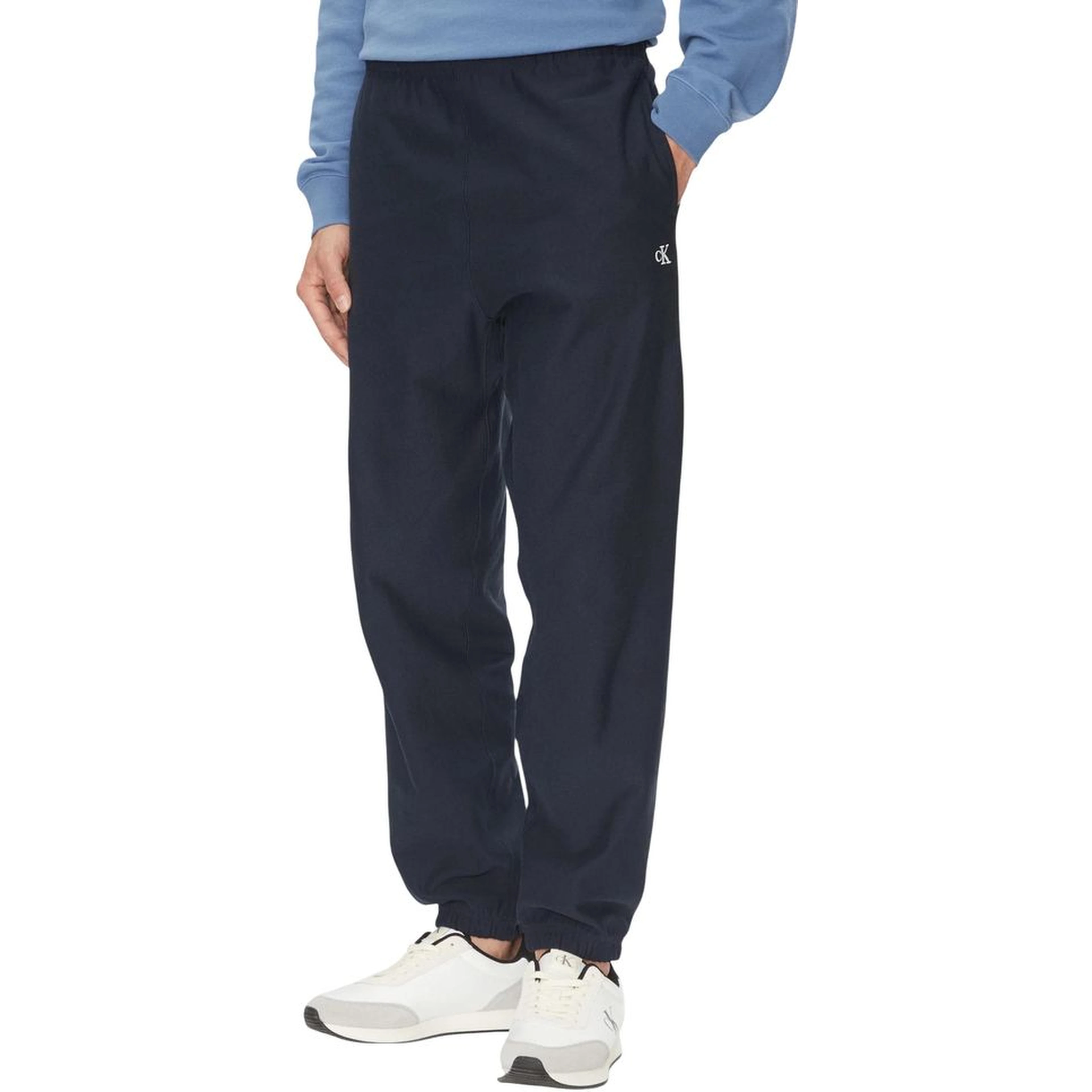 Blue Cotton Joggers (Workout Pants)