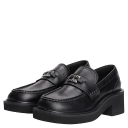 Black Leather Pumps