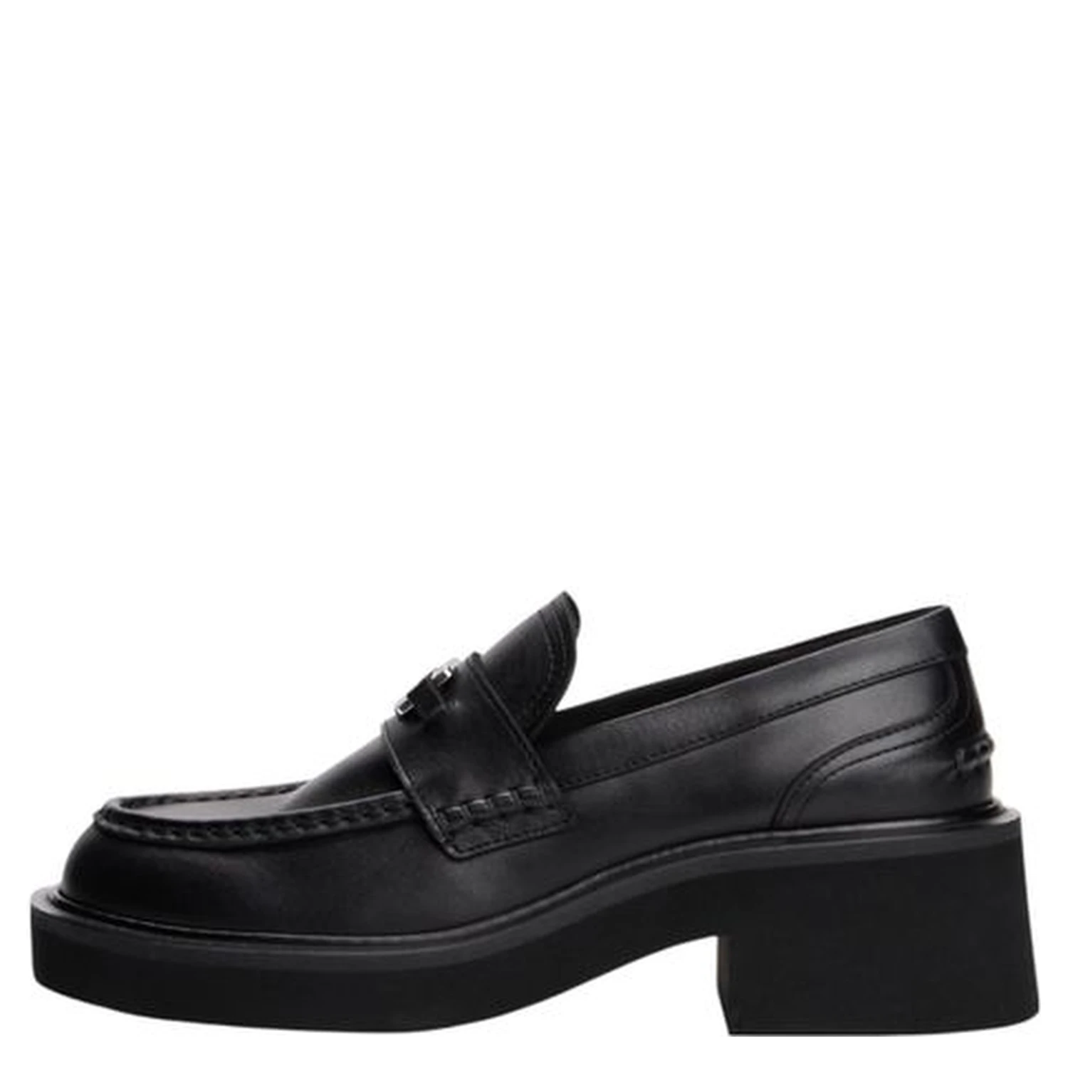 Black Leather Pumps