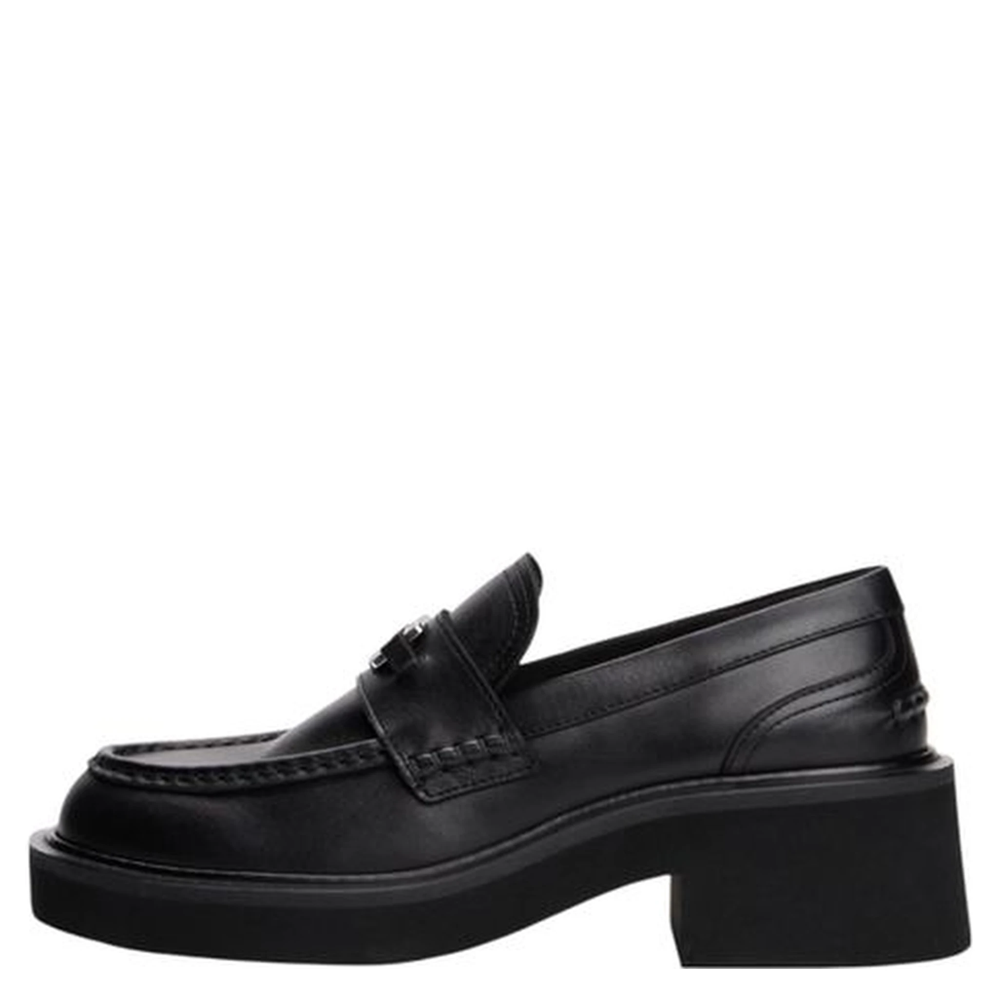 Black Leather Pumps