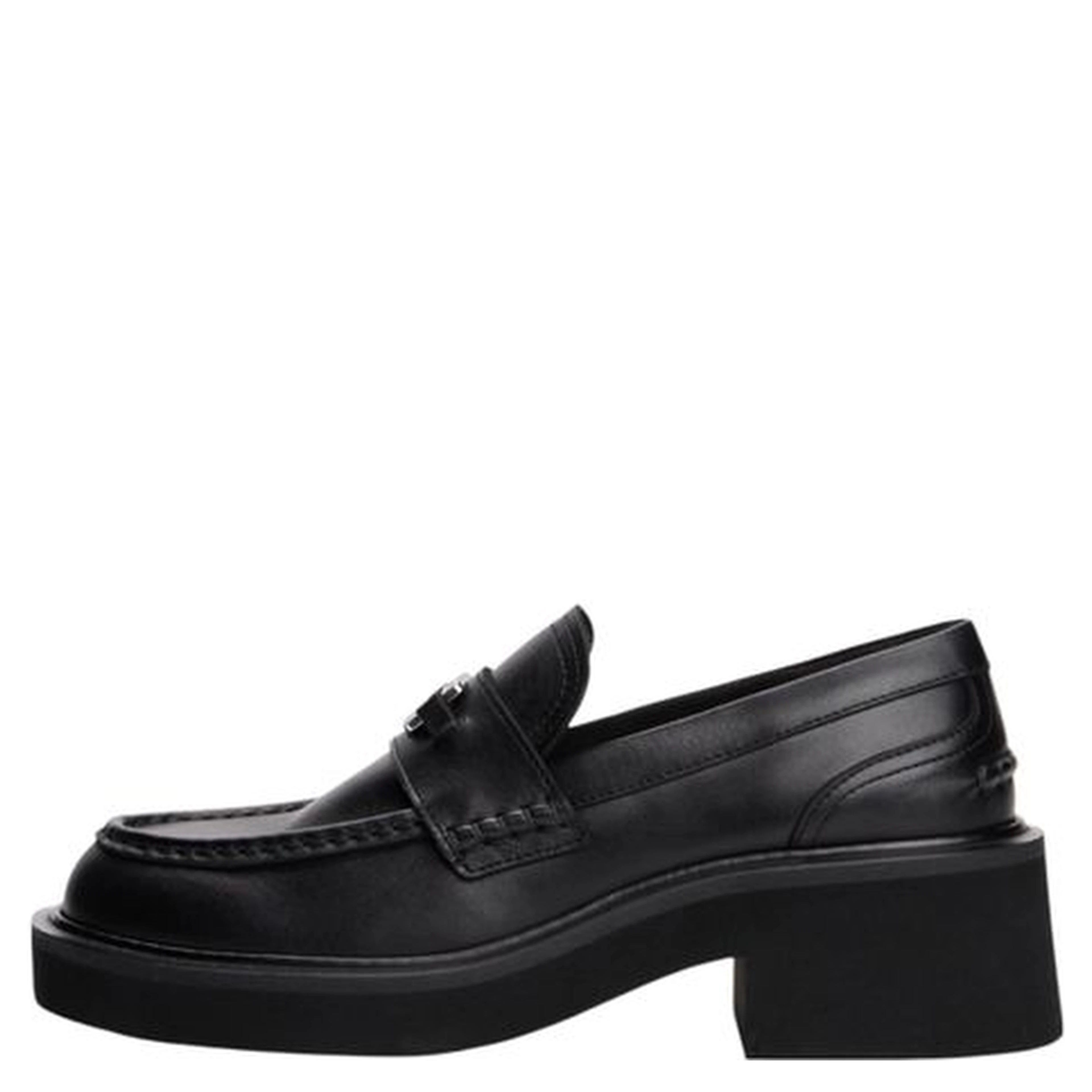 Black Leather Pumps