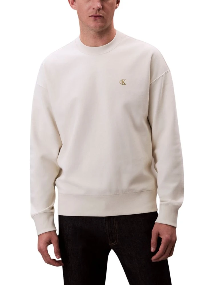 White Cotton Sweatshirt