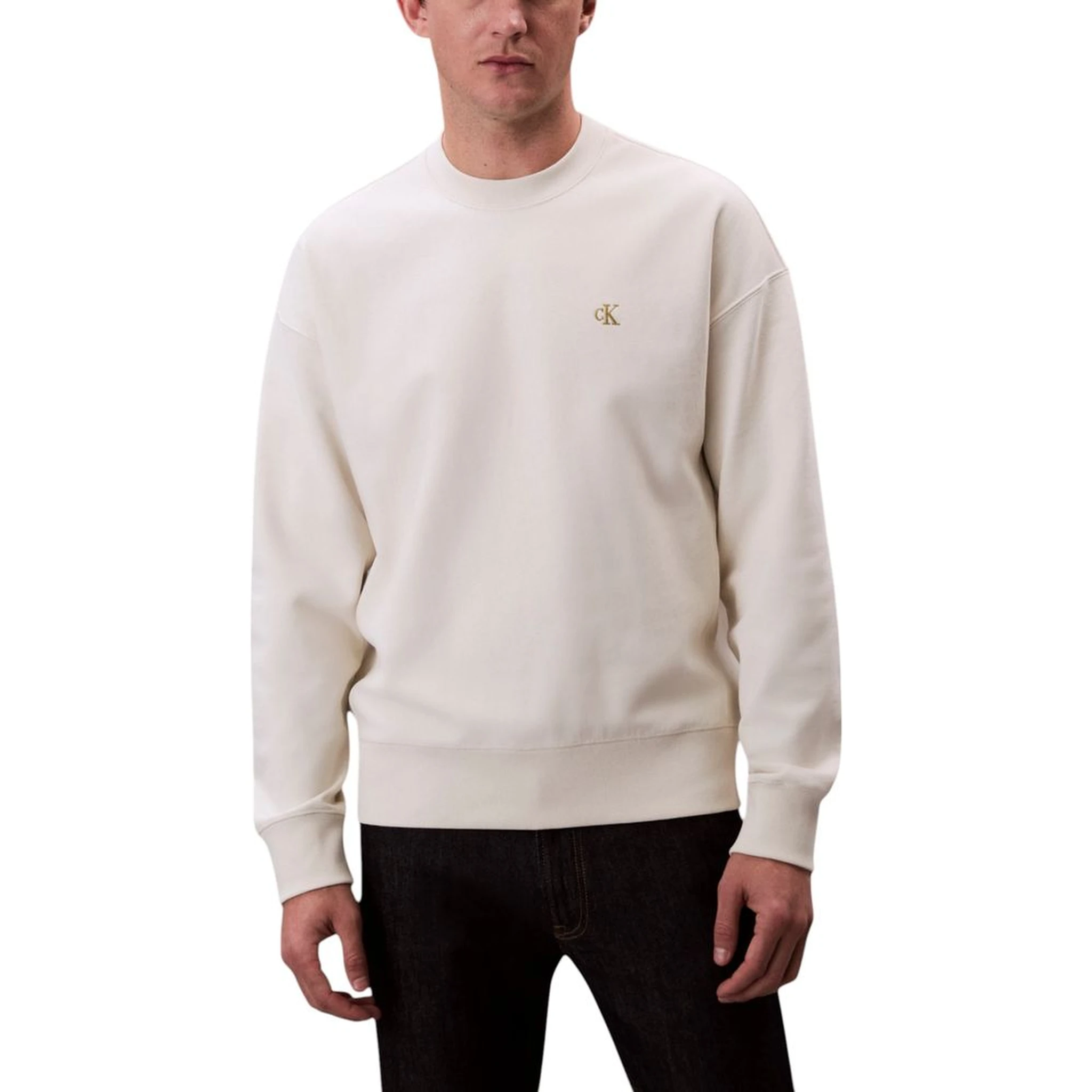 White Cotton Sweatshirt