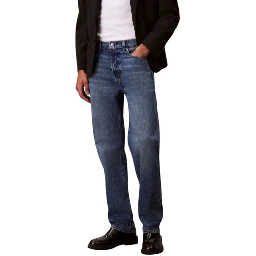 Blue Cotton Relaxed Fit Jeans