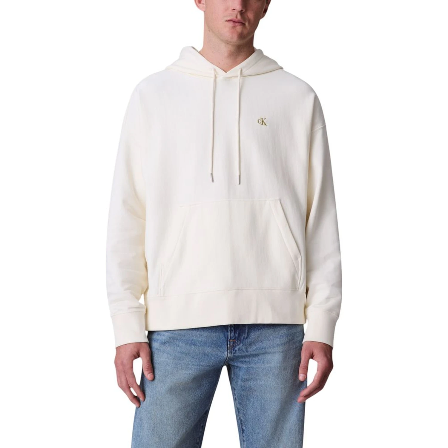 White Cotton Hoodie