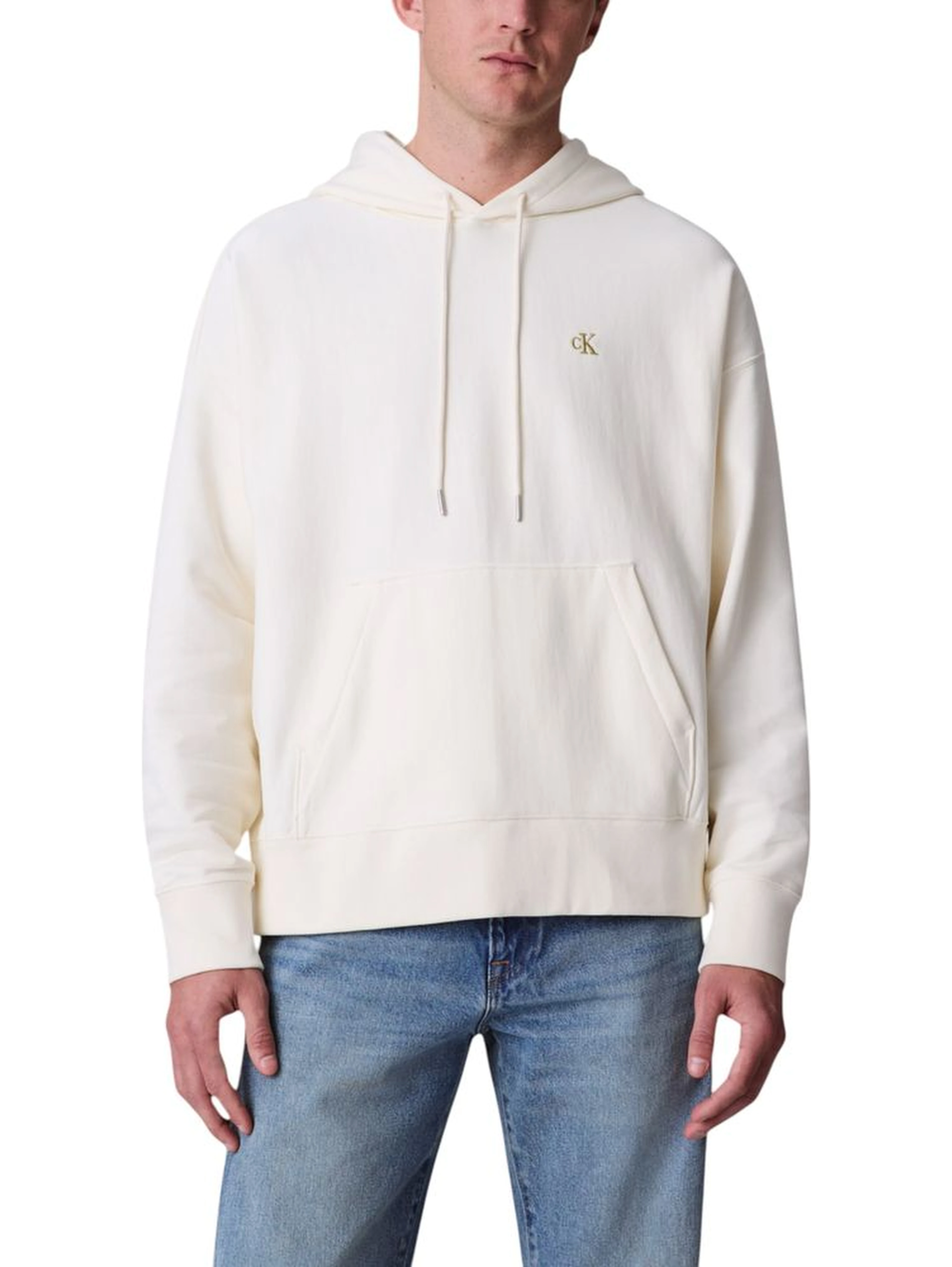 White Cotton Hoodie
