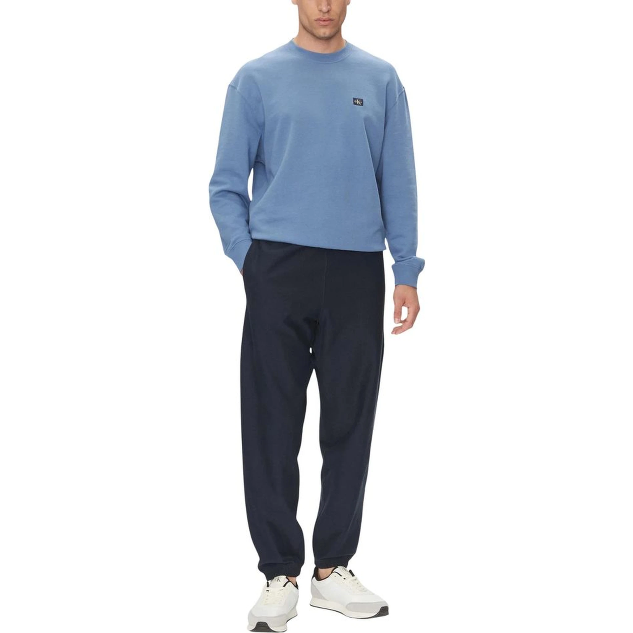 Blue Cotton Joggers (Workout Pants)