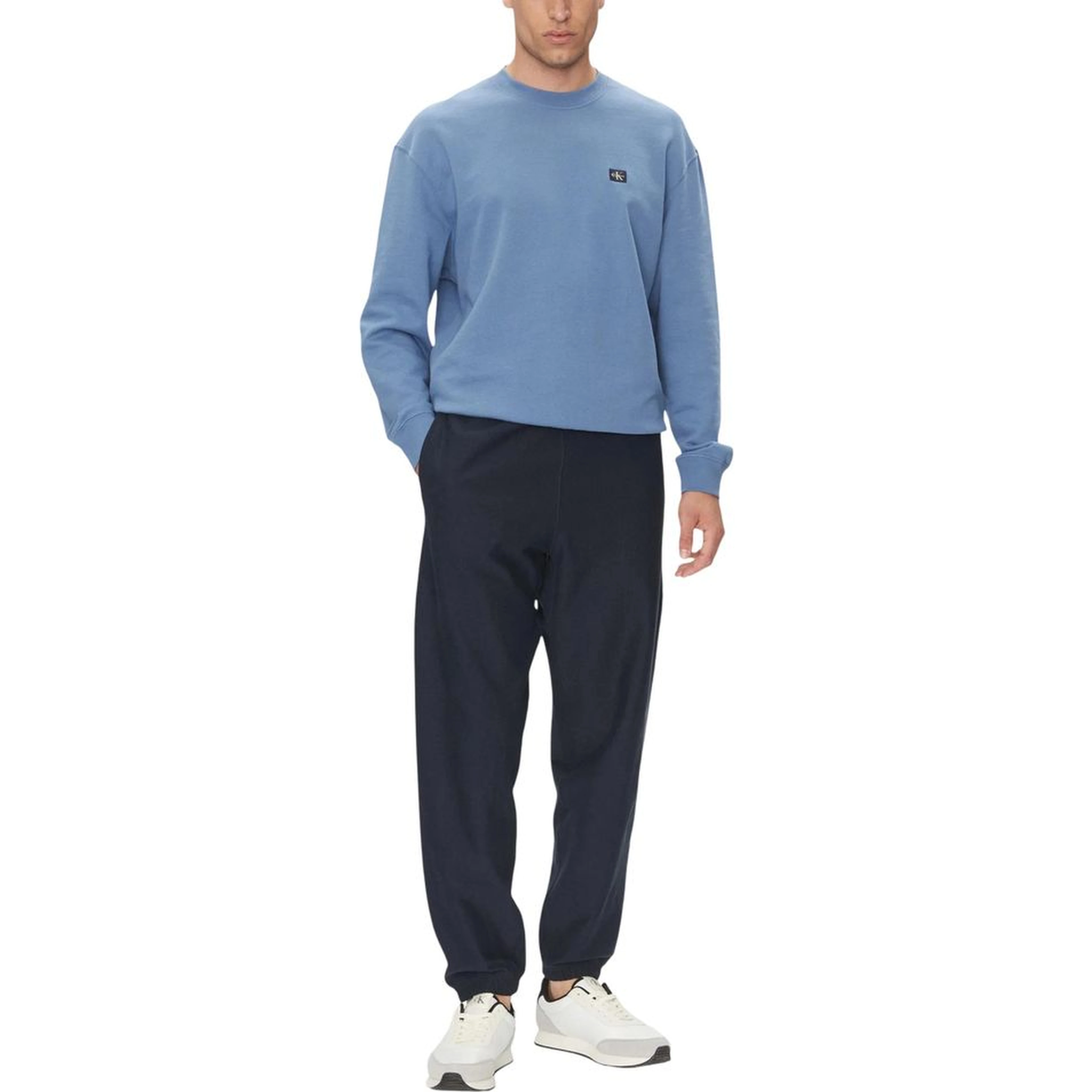 Blue Cotton Joggers (Workout Pants)