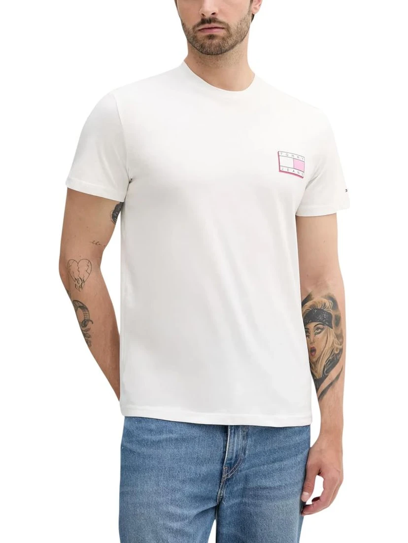 Cream Recycled Cotton T-Shirt