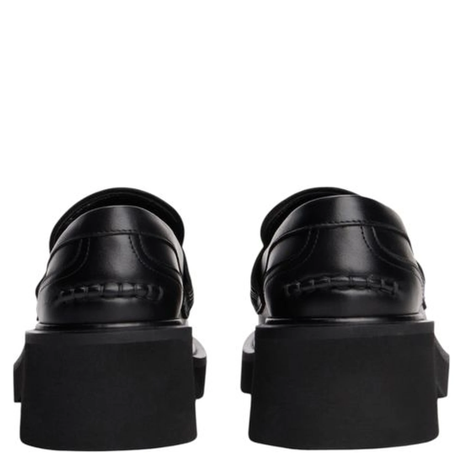 Black Leather Pumps