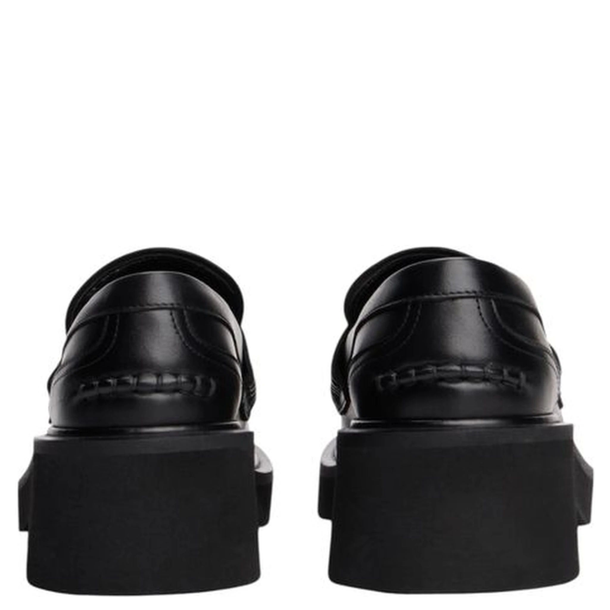 Black Leather Pumps
