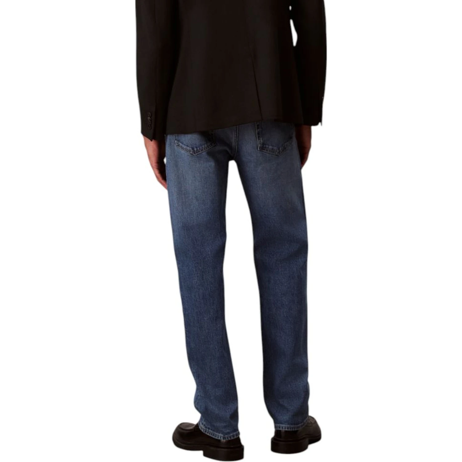 Blue Cotton Relaxed Fit Jeans