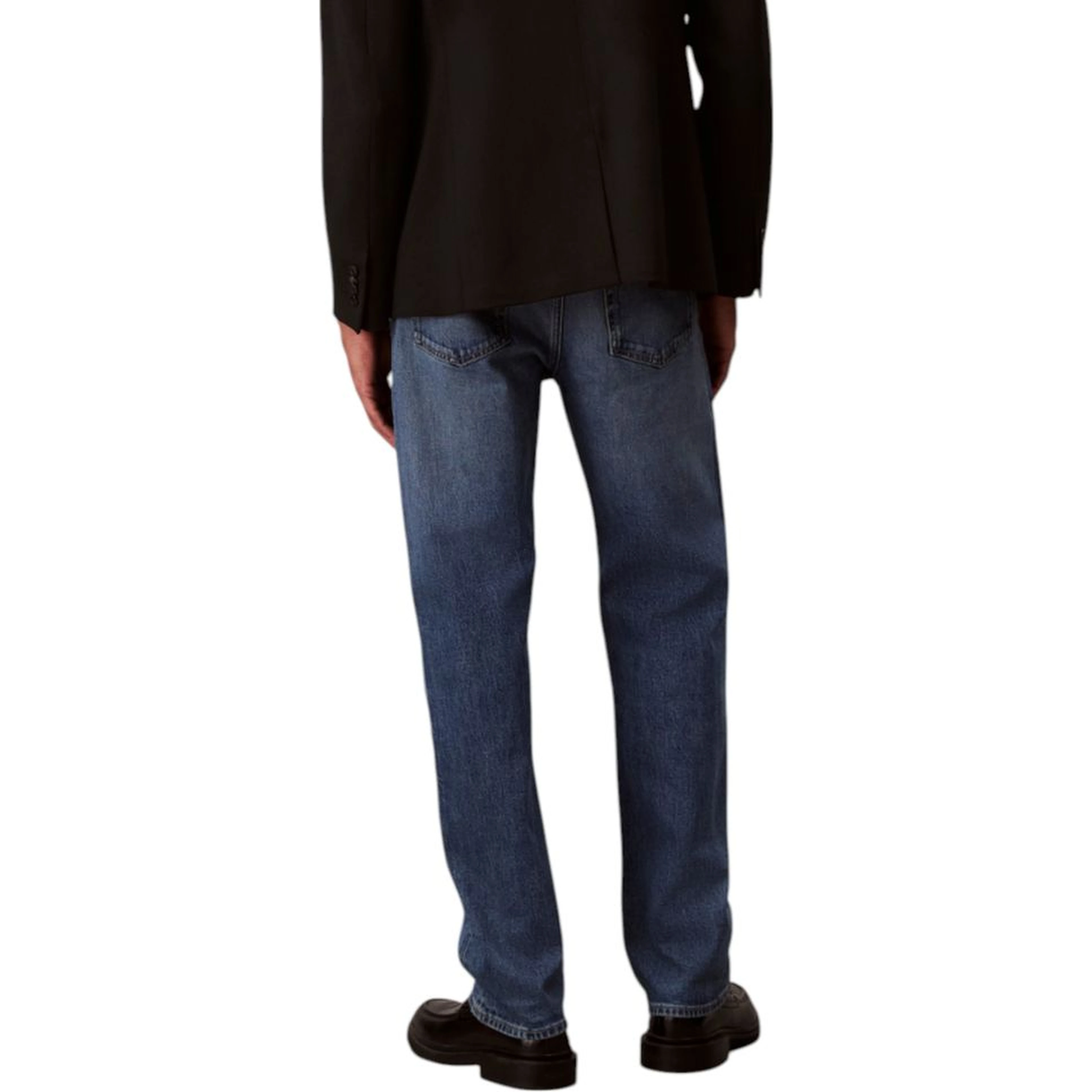 Blue Cotton Relaxed Fit Jeans