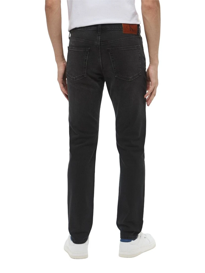 Black Cotton Skinny Jeans