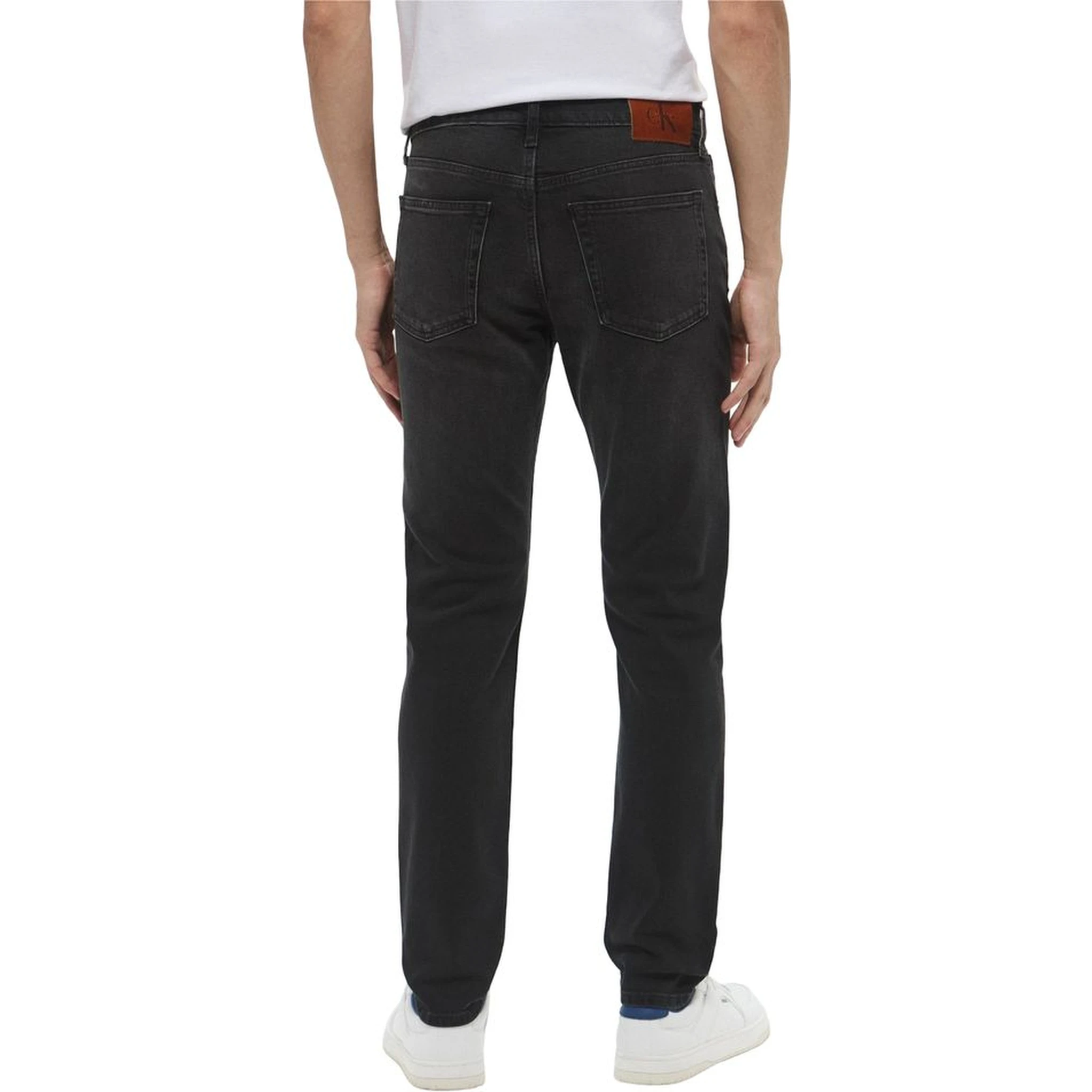 Black Cotton Skinny Jeans
