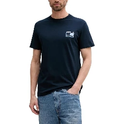 Blue Recycled Cotton T-Shirt