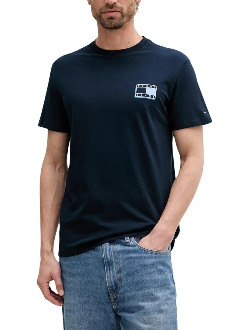 Blue Recycled Cotton T-Shirt