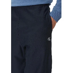 Blue Cotton Joggers (Workout Pants)