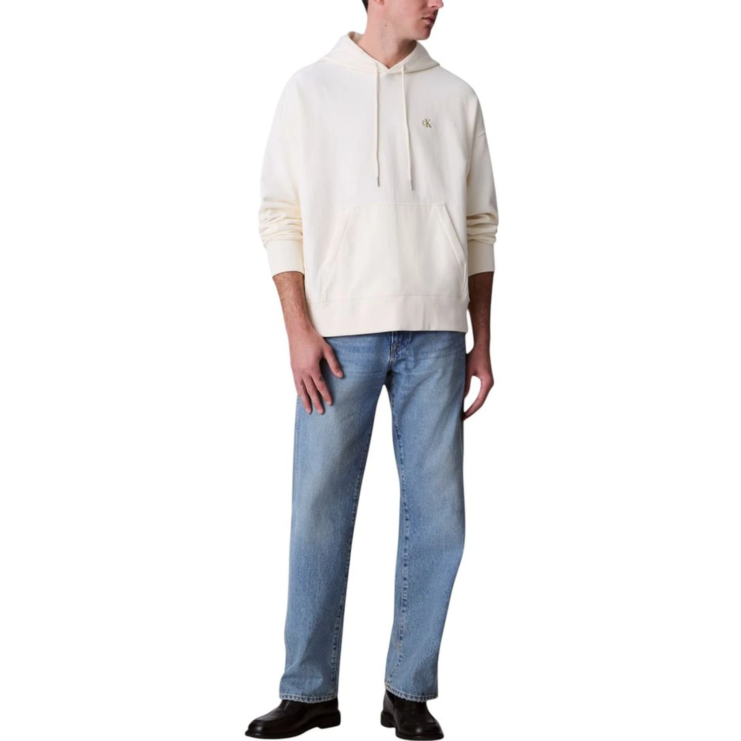 White Cotton Hoodie