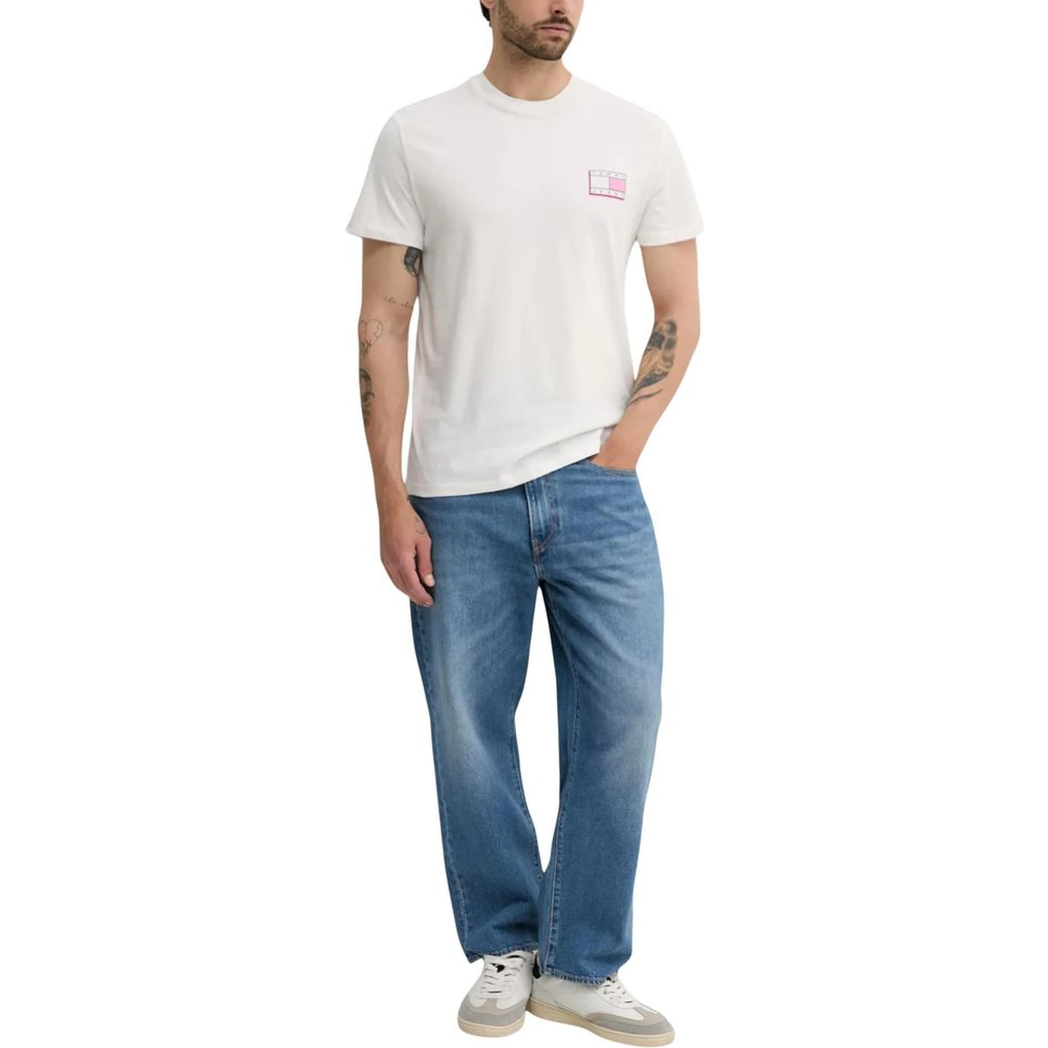 Cream Recycled Cotton T-Shirt