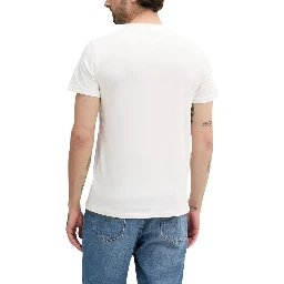 Cream Recycled Cotton T-Shirt