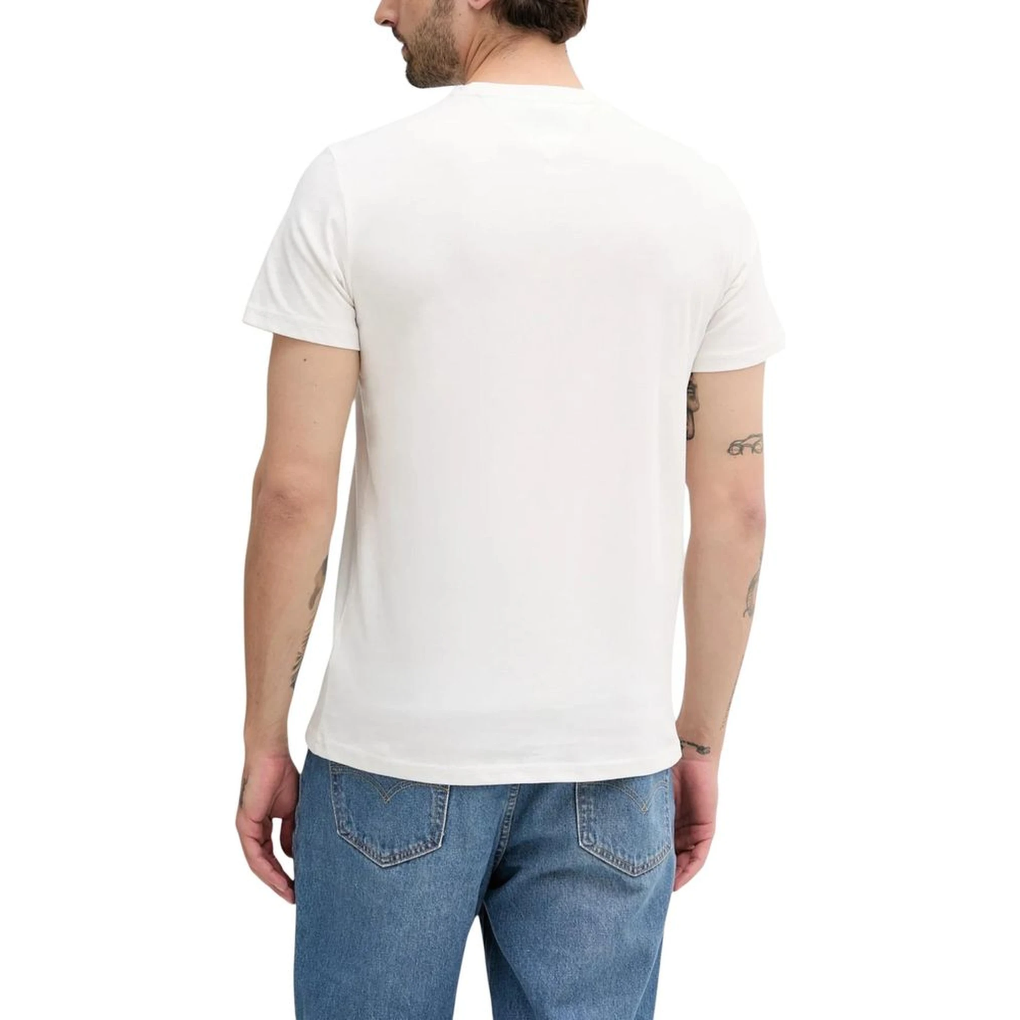 Cream Recycled Cotton T-Shirt