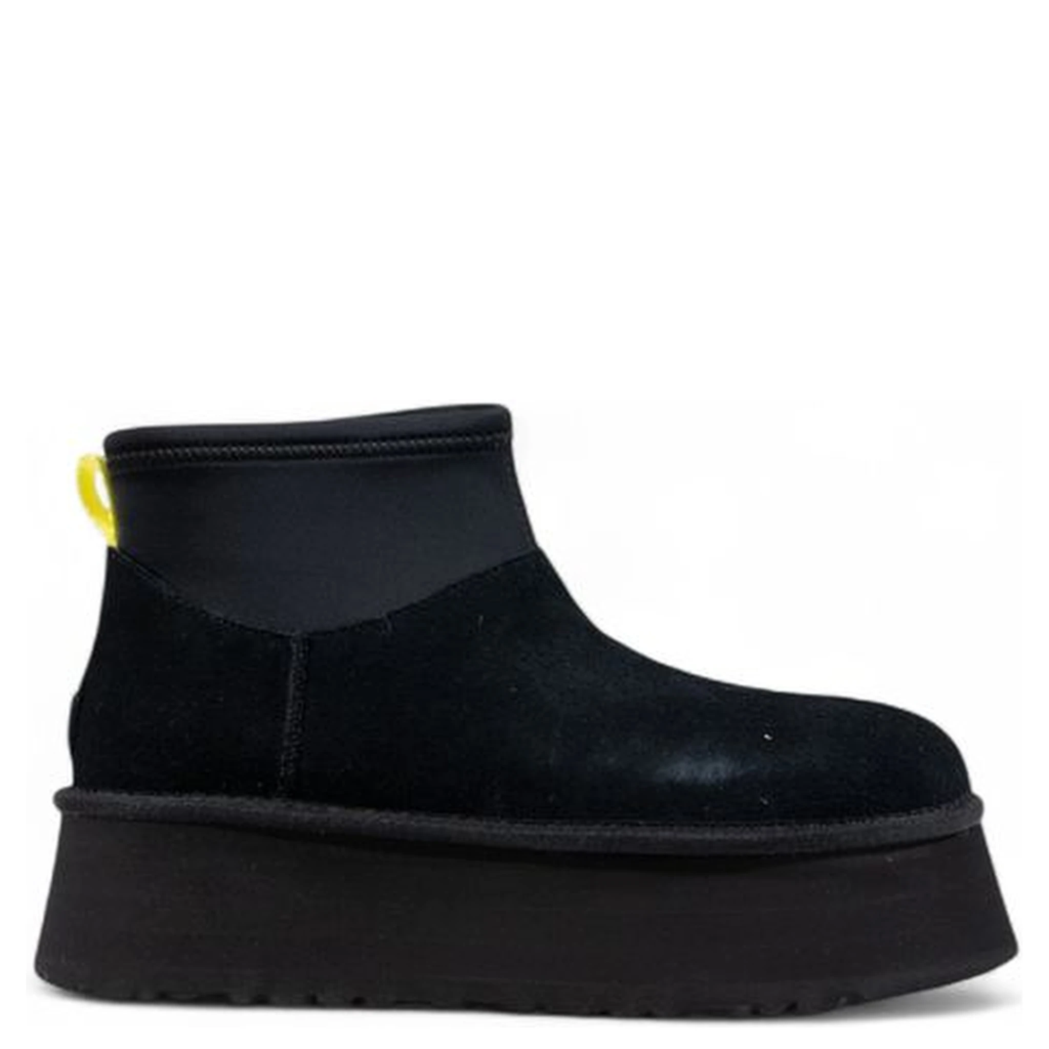 Black Suede Leather Ankle Boots