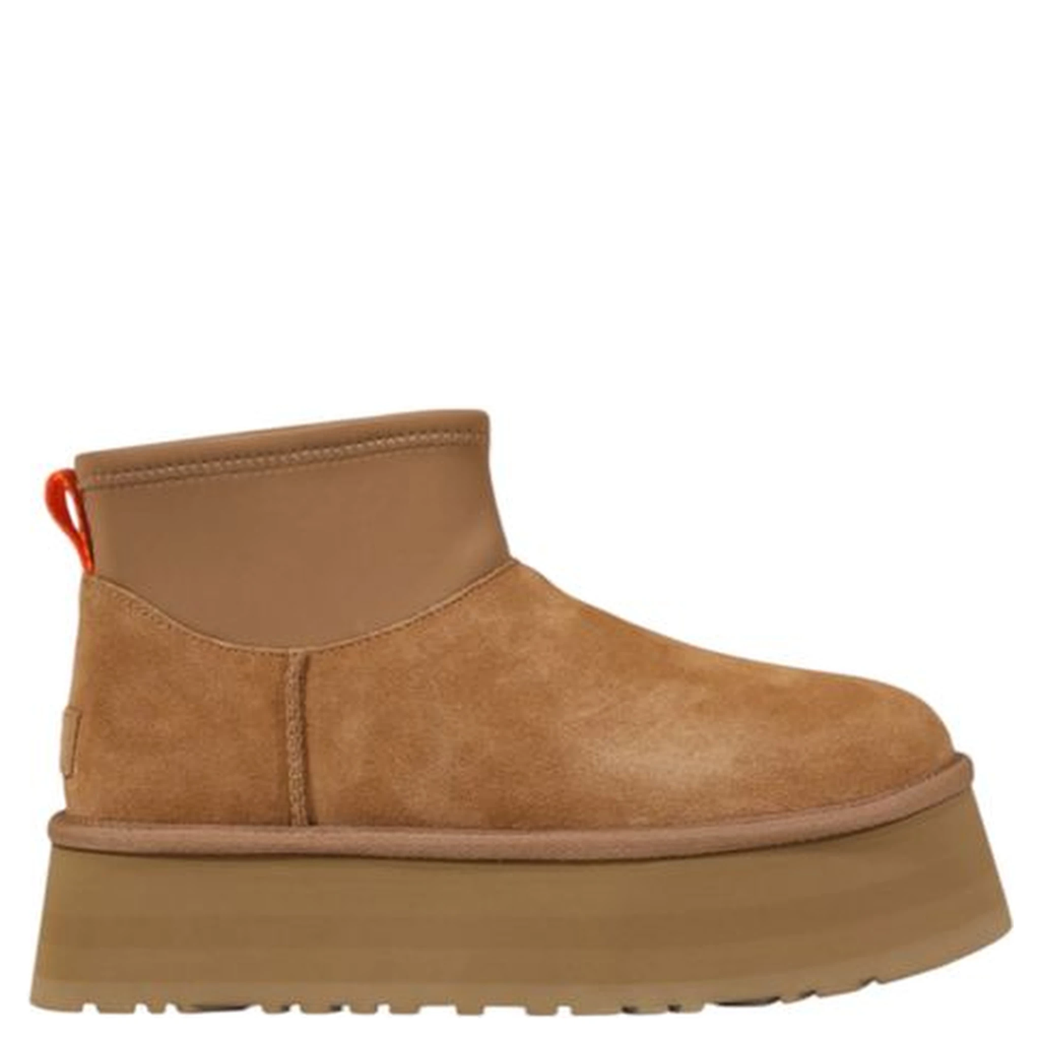 Beige Suede Leather Ankle Boots