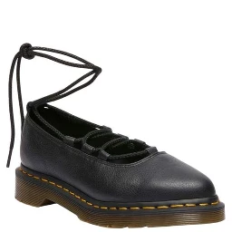 Black Leather Platform Pumps