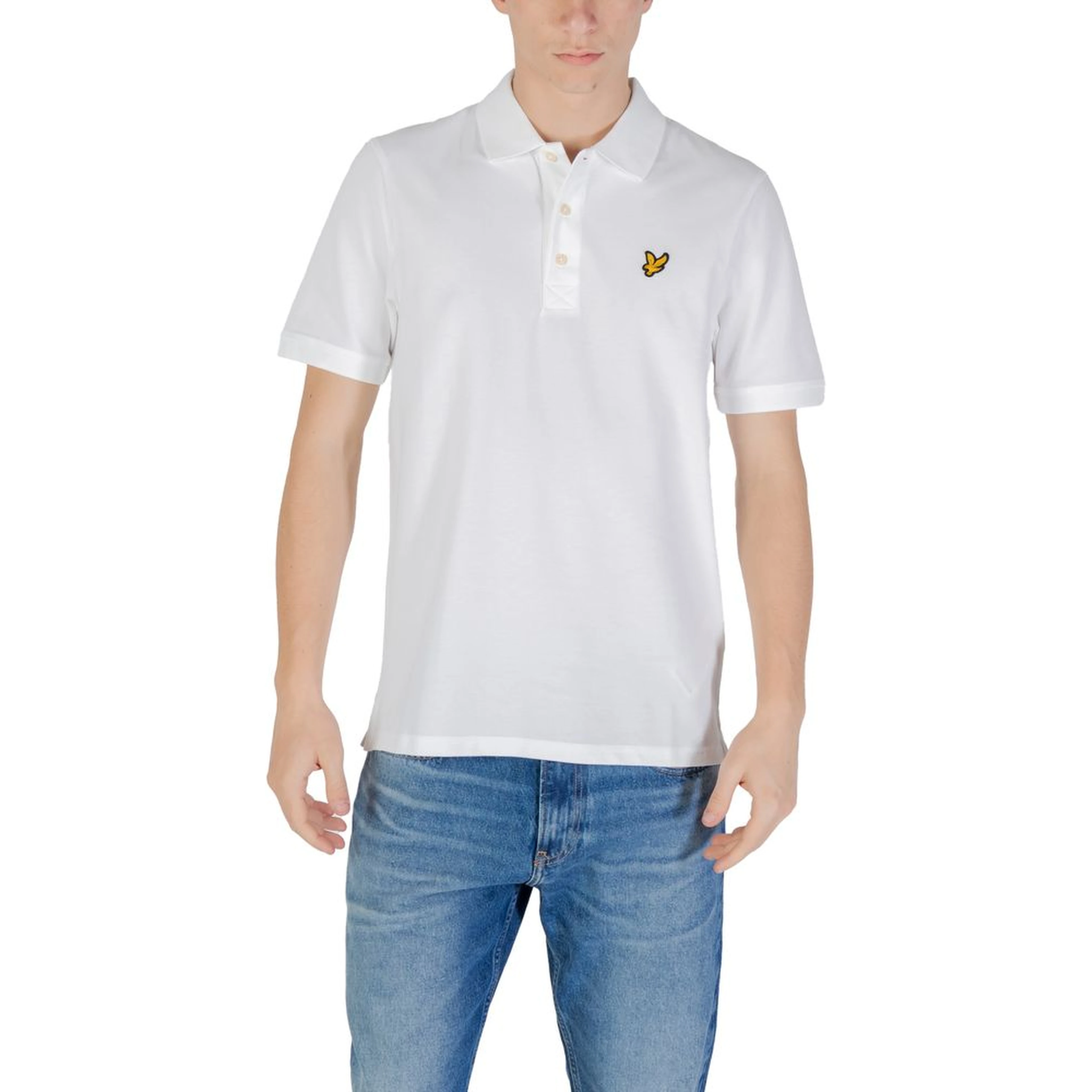 White Cotton Polo Shirt