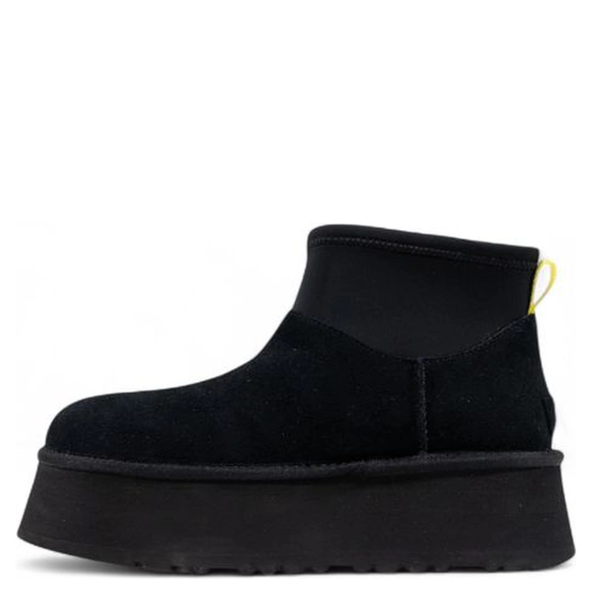 Black Suede Leather Ankle Boots