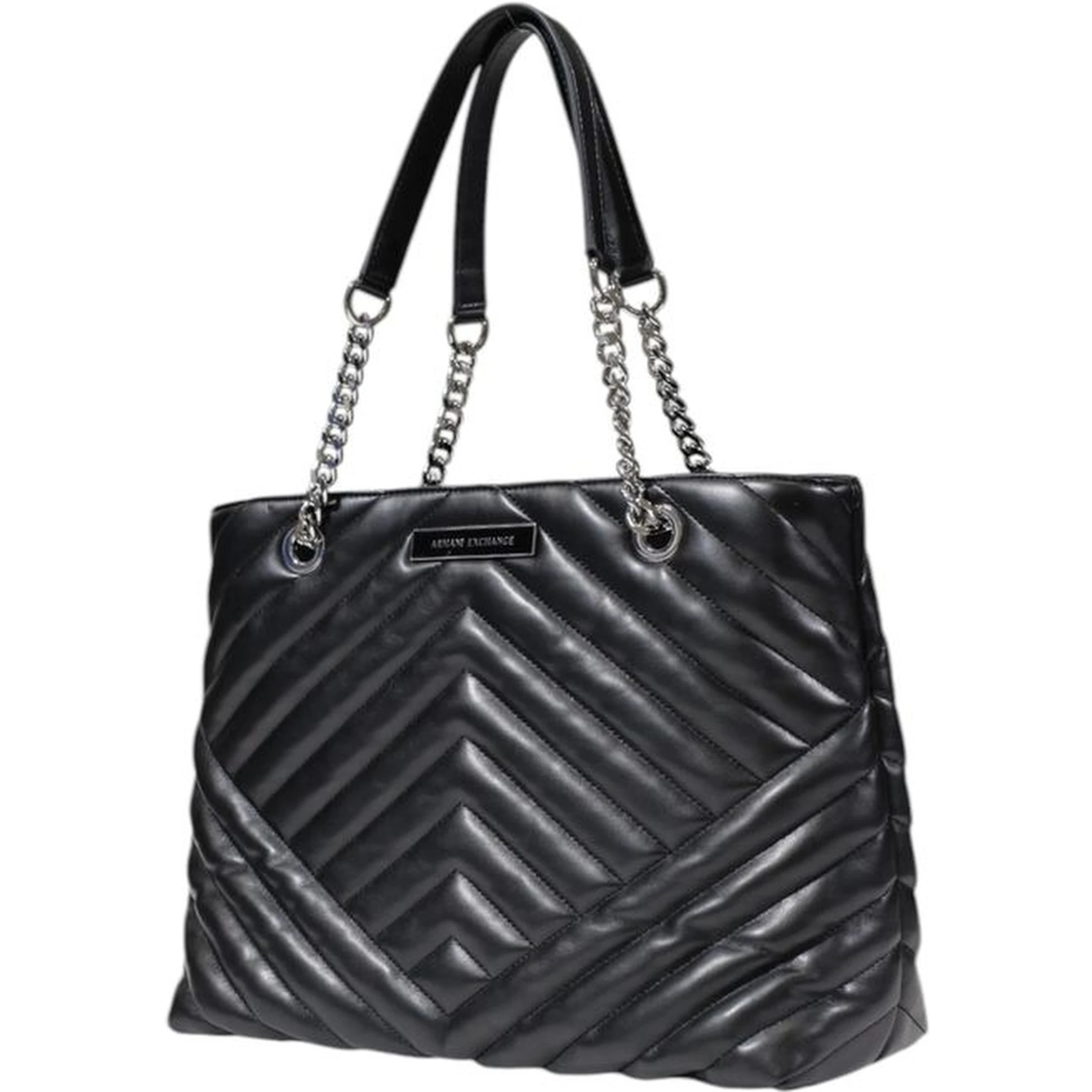 Black Polyester Handbag