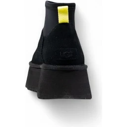 Black Suede Leather Ankle Boots