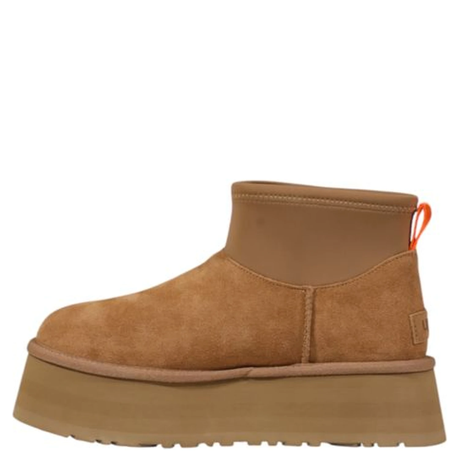 Beige Suede Leather Ankle Boots