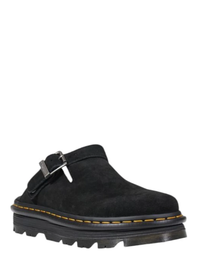 Black Leather Platform Pumps