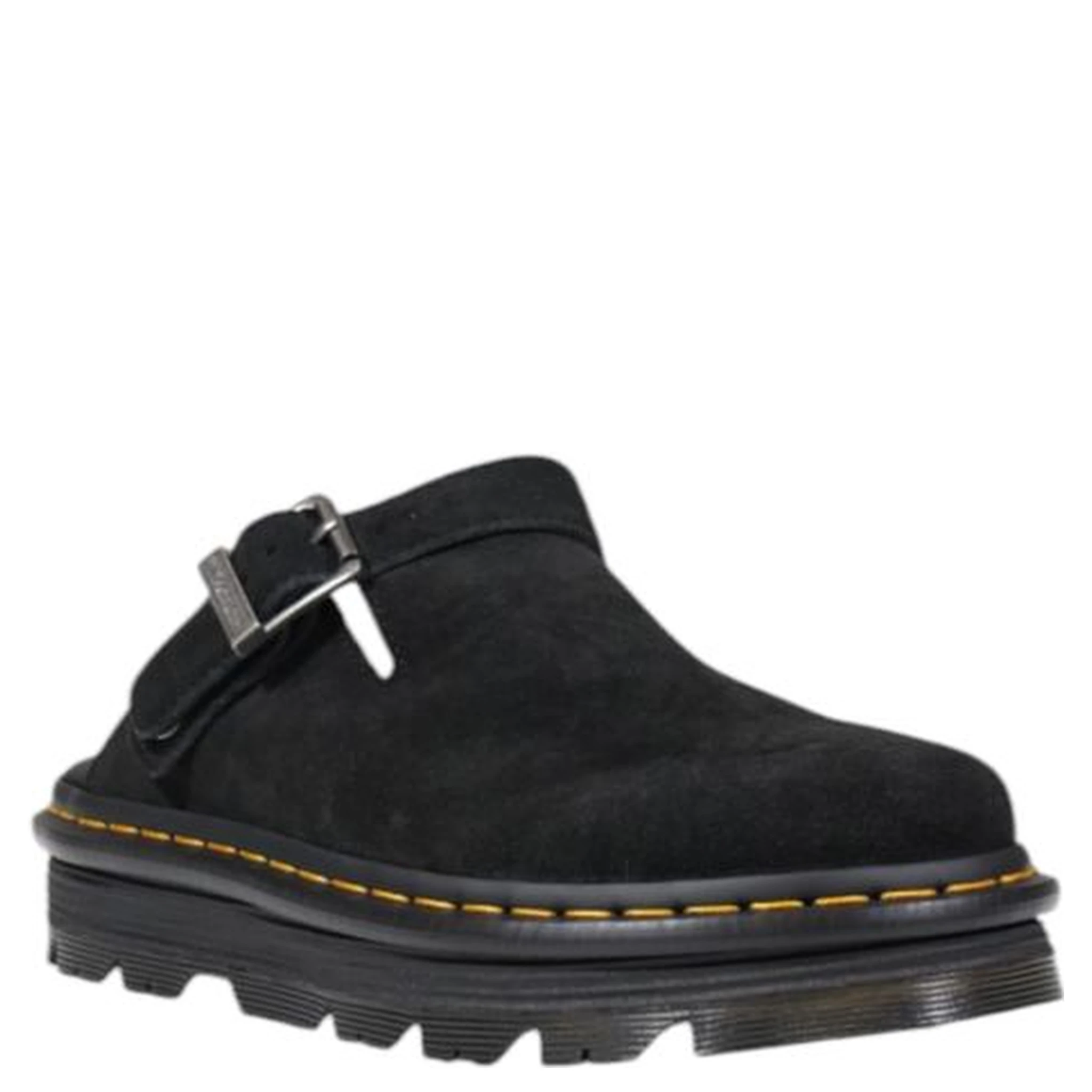 Black Leather Platform Pumps