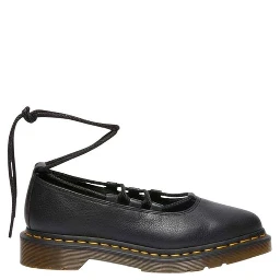 Black Leather Platform Pumps