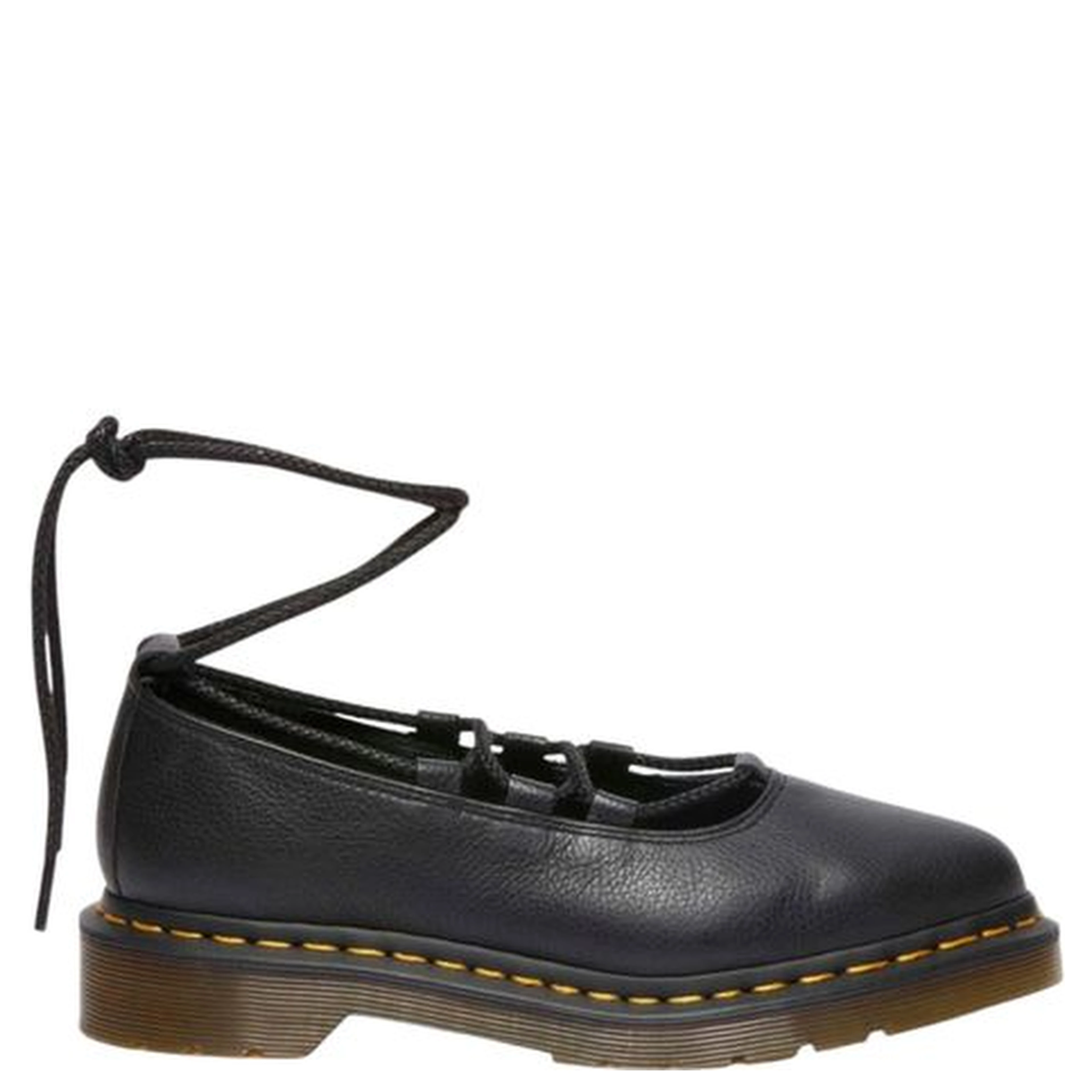 Black Leather Platform Pumps