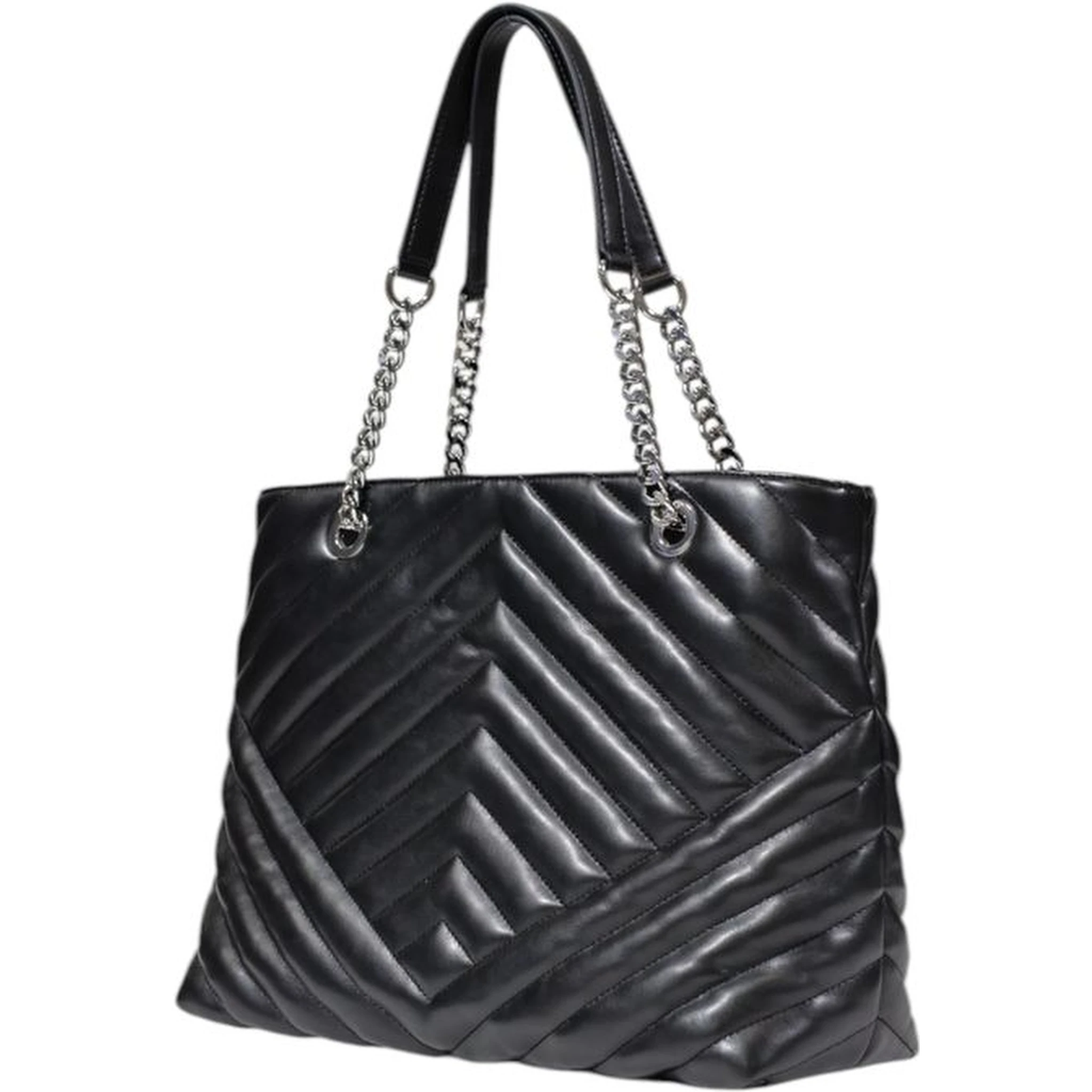 Black Polyester Handbag