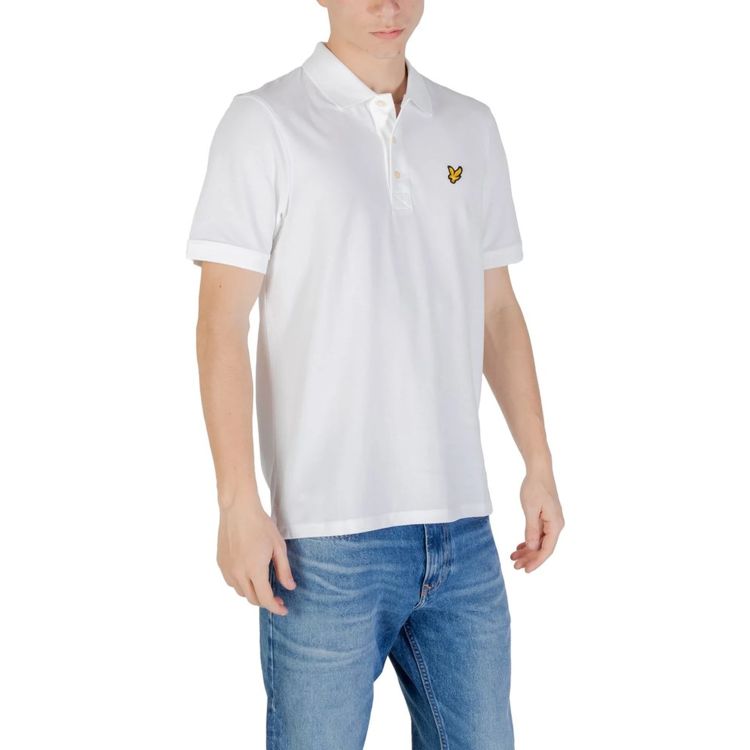 White Cotton Polo Shirt