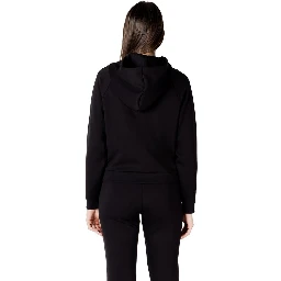 Black Viscose Hoodie
