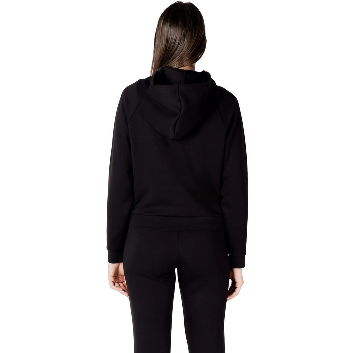 Black Viscose Hoodie